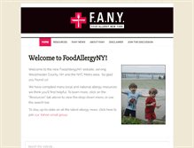 Tablet Screenshot of foodallergyny.com